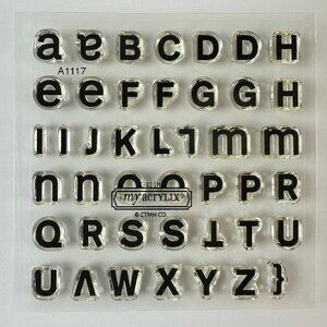 My Acrylix Alphabet Stamps A1117 A Typeface CTMH